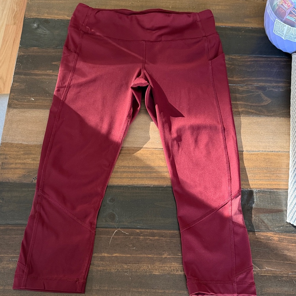 lululemon athletica burgundy Leggings